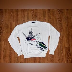 Extremely RARE Nautica Knit sweater Large 1990s